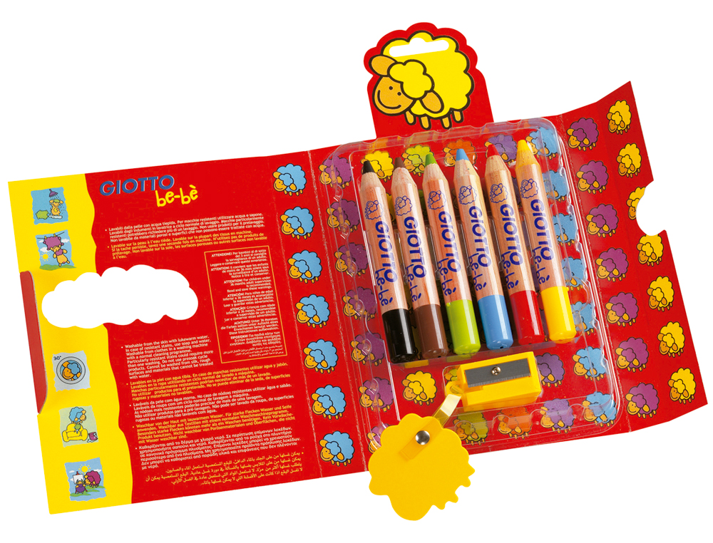 LAPIS DE COR GIOTTO BEBE 6 UNIDADES