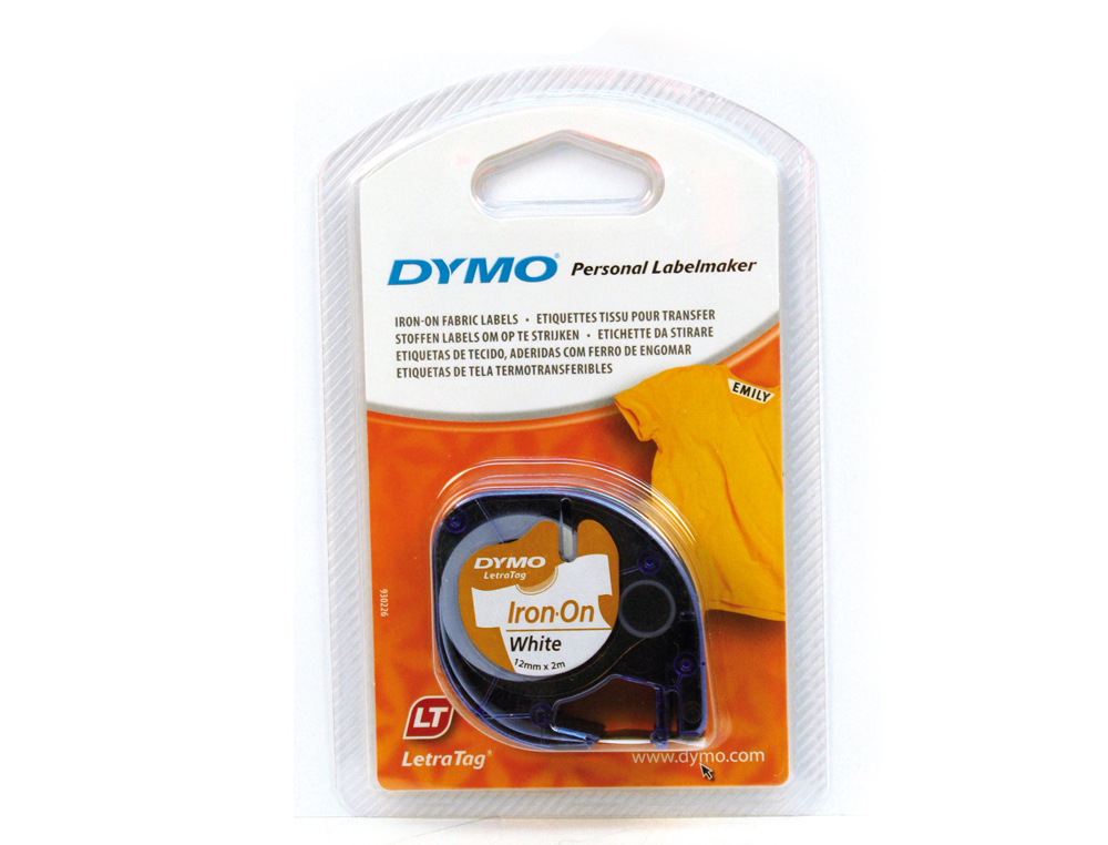 FITA DYMO LETRATAG PARA TECIDO 12 MM X 2 M