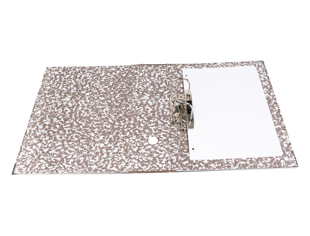 PASTA DE ARQUIVO LIDERPAPEL CLASSIC RED CARTAO FORRADO QUARTO NATURAL GASPEADA CINZA