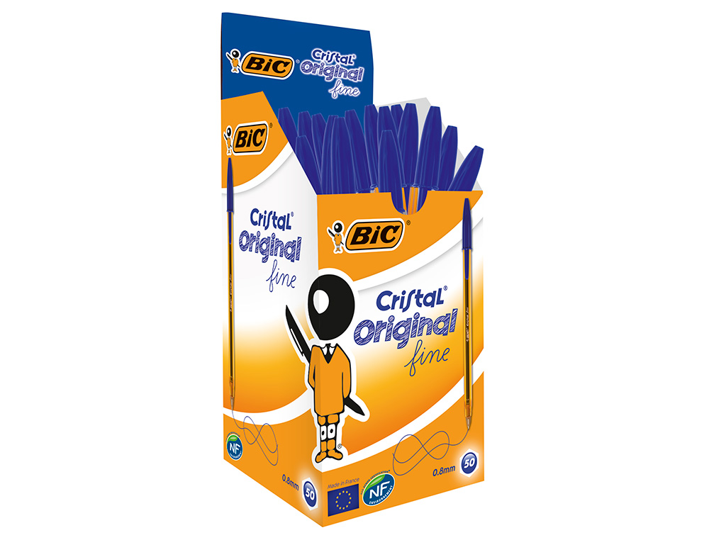 ESFEROGRAFICA BIC CRISTAL PONTA FINA AZUL