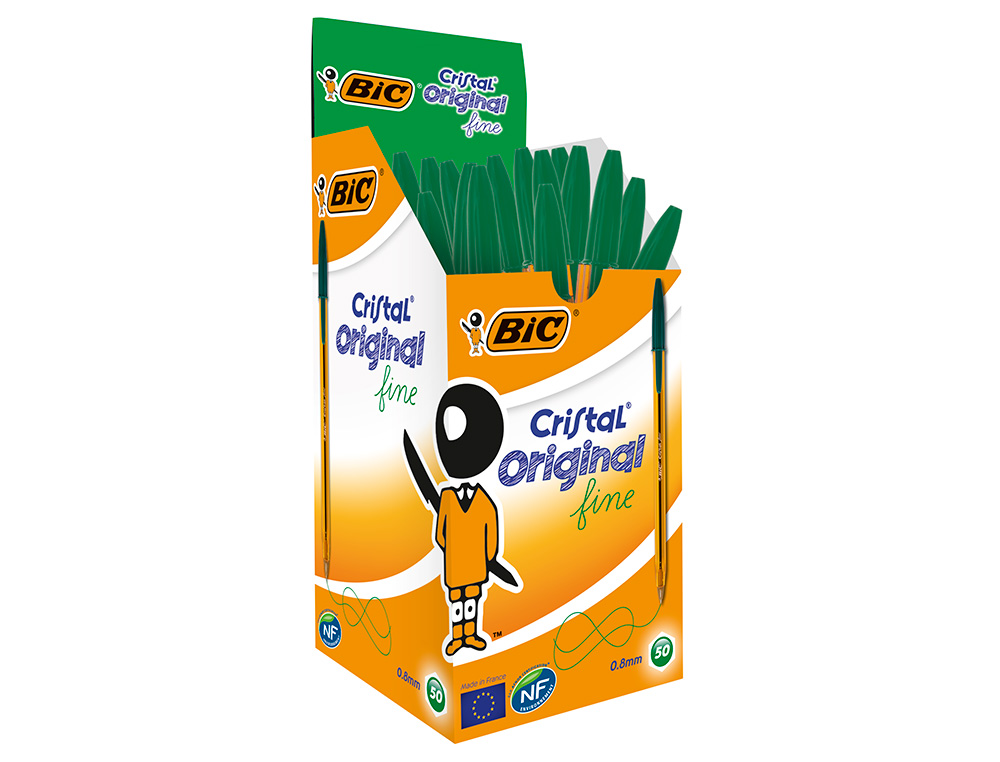 ESFEROGRAFICA BIC CRISTAL PONTA FINA VERDE