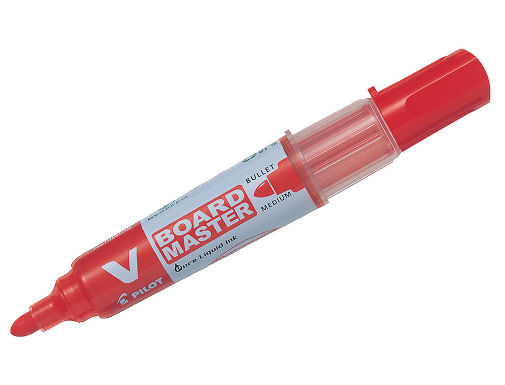 MARCADOR PILOT V BOARD MASTER PARA QUADRO BRANCO VERMELHO TINTA LIQUIDA TRACO 2,3MM