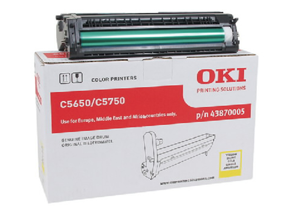 TAMBOR OKI C5650/5750 AMARELO -20.000PAG