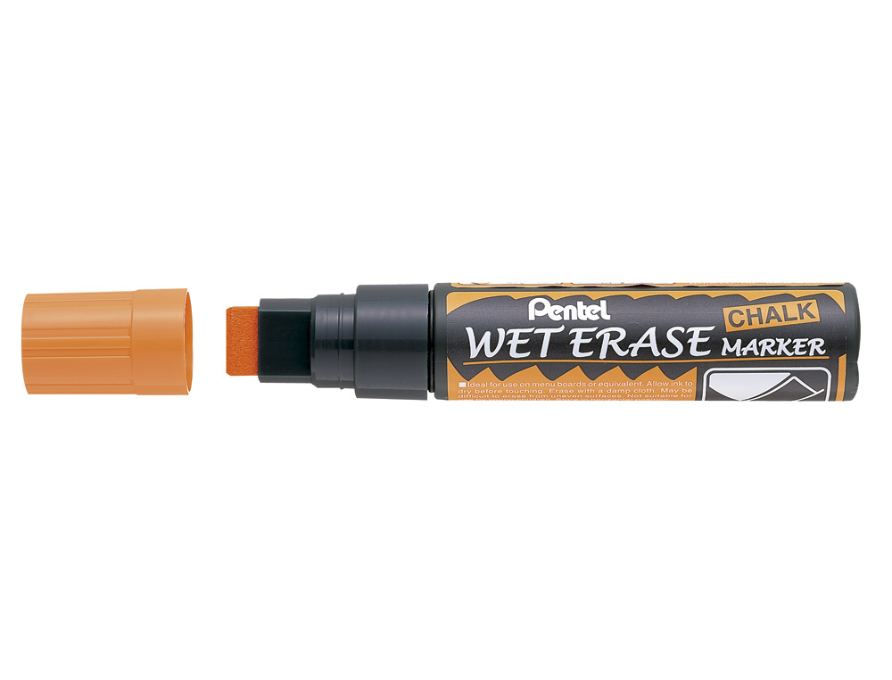 MARCADOR PENTEL GIZ SMW56 WET ERASE LARANJA