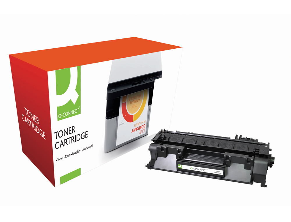 TONER Q-CONNECT COMPATIVEL HP CE505A LASERJET P2035/2055/2055D/2055DN/P2055X-3.000PAG