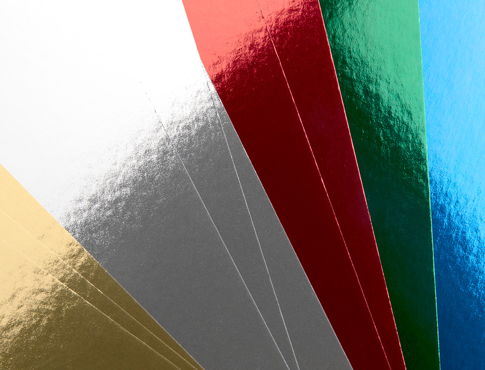 BLOCO TRABALHOS MANUAIS LIDERPAPEL CARTOLINA METALIZADA 210X297 MM 10 F 250GR CORES SORTIDAS