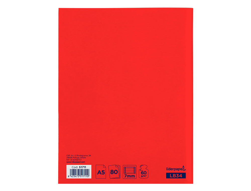 CADERNO AGRAFADO LIDERPAPEL SMART DIN A5 80 F PAUTADO 60 GR COM DUPLA MARGEM
