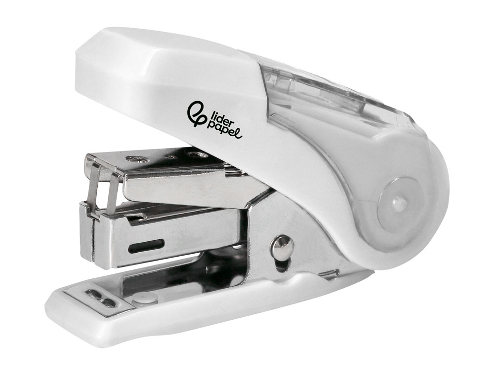 AGRAFADOR LIDERPAPEL MICRO COM BOLSA E CAIXA DE 1000 AGRAFES CAPACIDADE 20 FOLHAS
