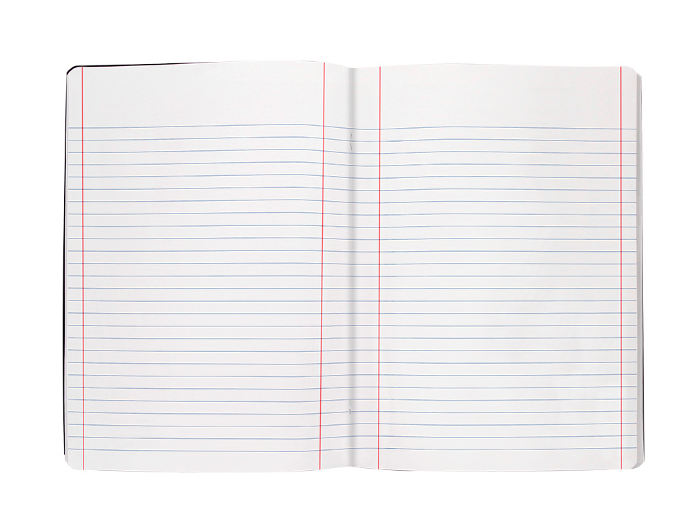 CADERNO AGRAFADO LIDERPAPEL CAPA PRETA DIN A5 80 F PAUTADO 60GR