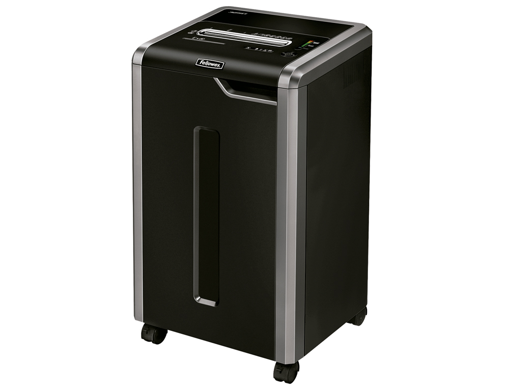 DESTRUIDORA DE DOCUMENTOS FELLOWES 325I COM CICLO DE TRABALHO CONTINUO CAPACIDADE DE CORTE 26 FOLHAS DESTROI CLIPS CART