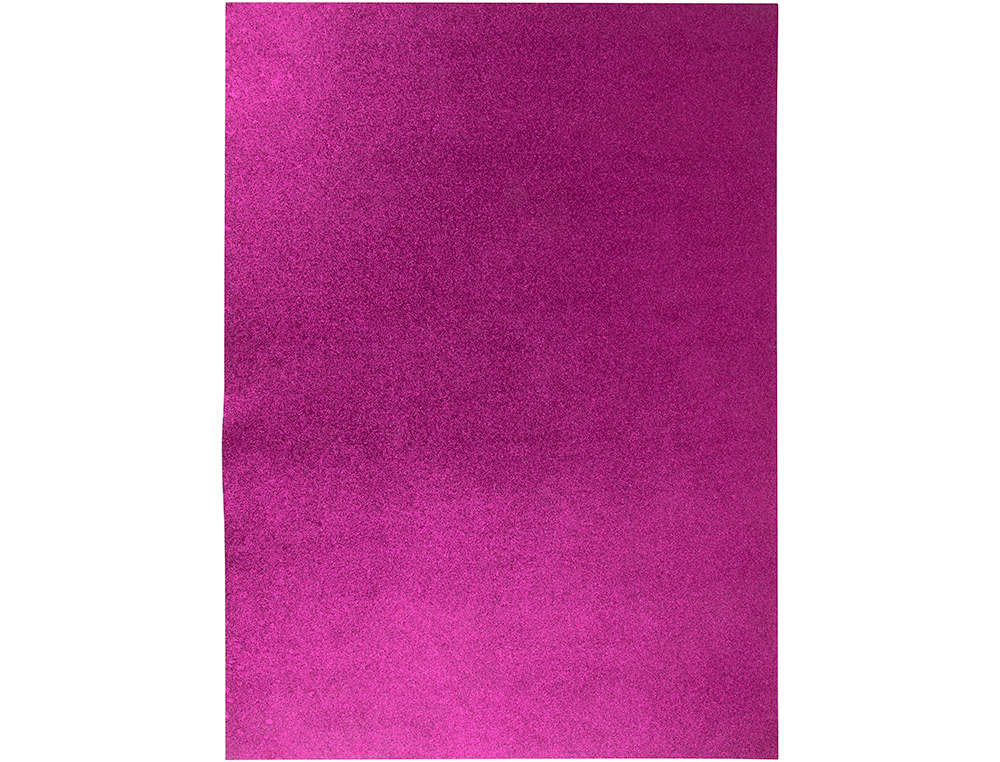 GOMA EVA COM PURPURINA LIDERPAPEL 50X70CM 60GR ESPESSURA 2MM VIOLETA