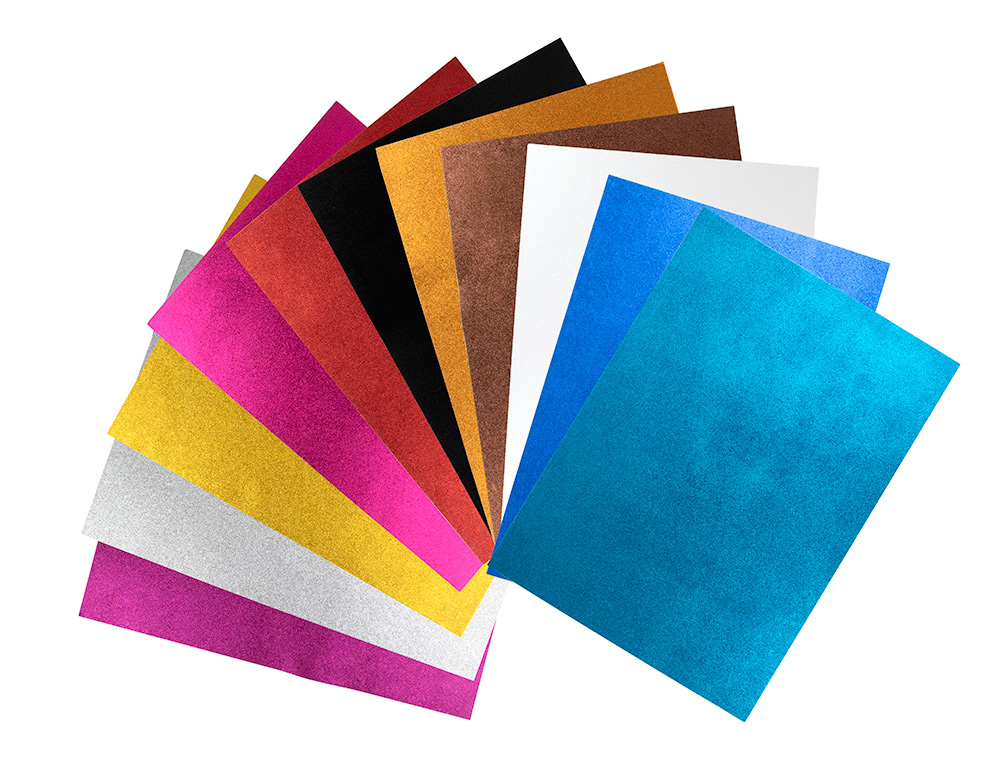 GOMA EVA COM PURPURINA LIDERPAPEL 50X70CM 60GR ESPESSURA 2MM VIOLETA