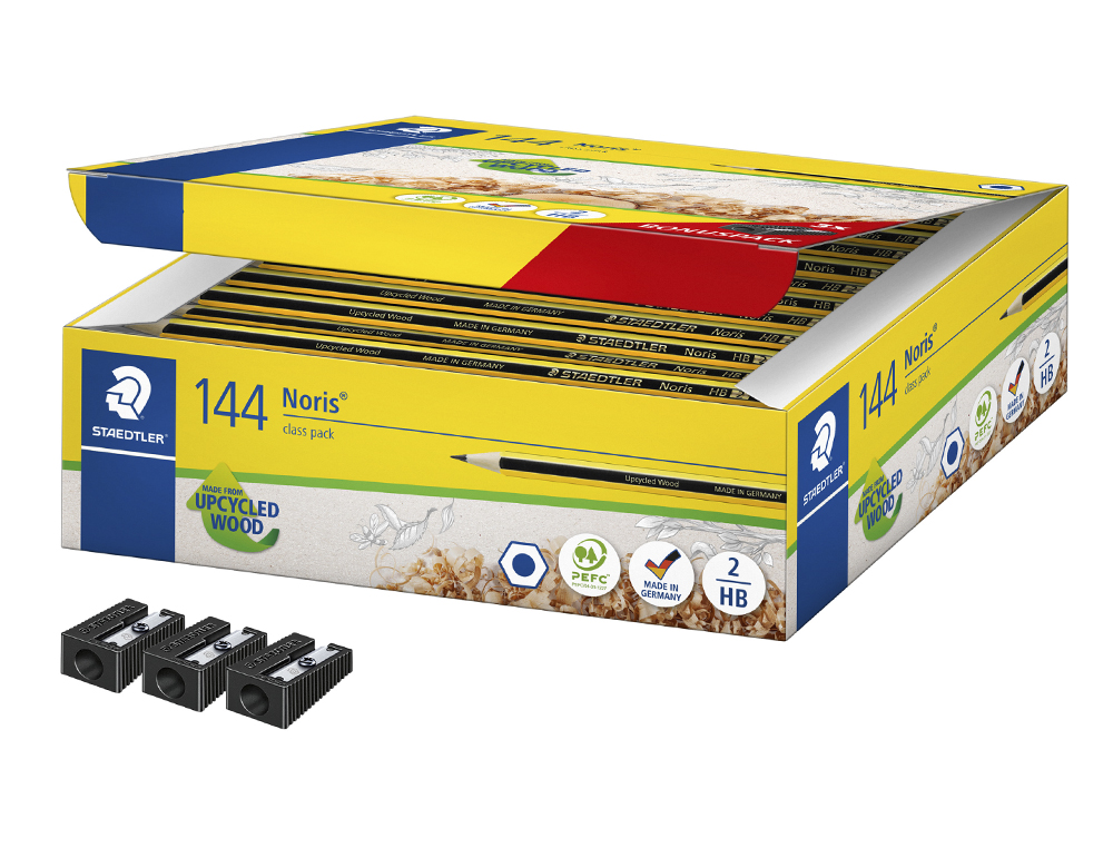 LAPIS DE GRAFITE STAEDTLER NORIS N 2 HB CLASS PACK DE 144 UNIDADES
