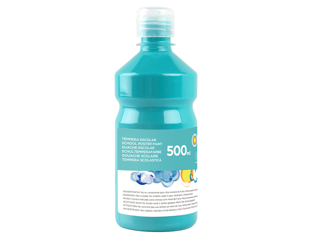 GUACHE ESCOLAR LIDERPAPEL 500 ML TURQUESA