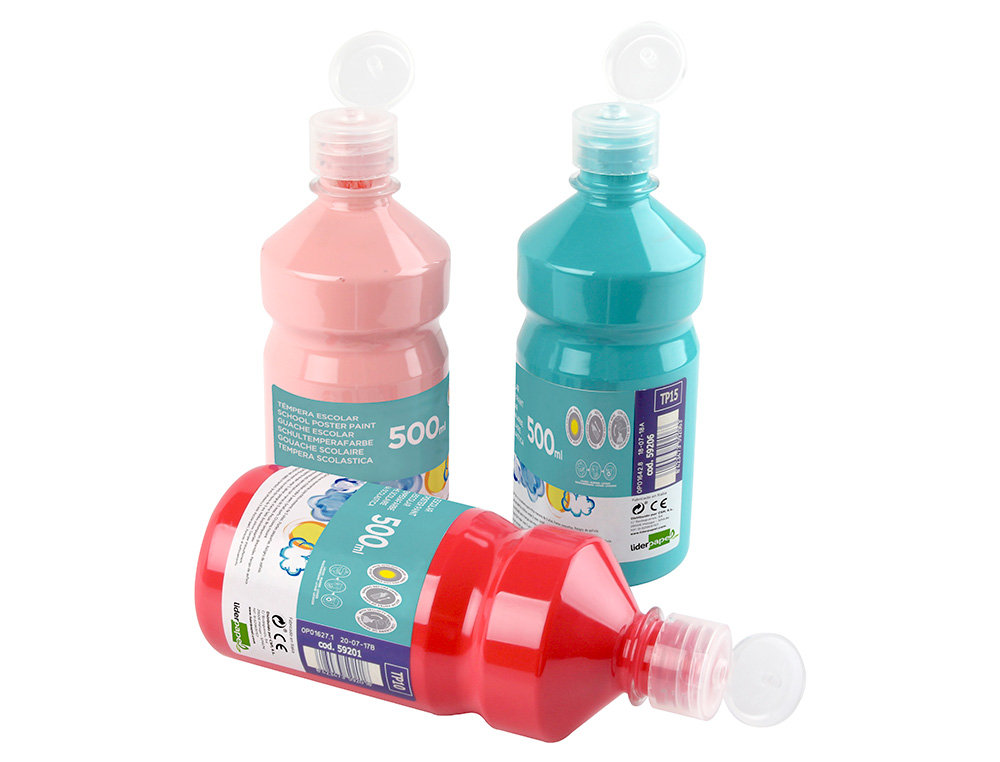 GUACHE ESCOLAR LIDERPAPEL 500 ML TURQUESA
