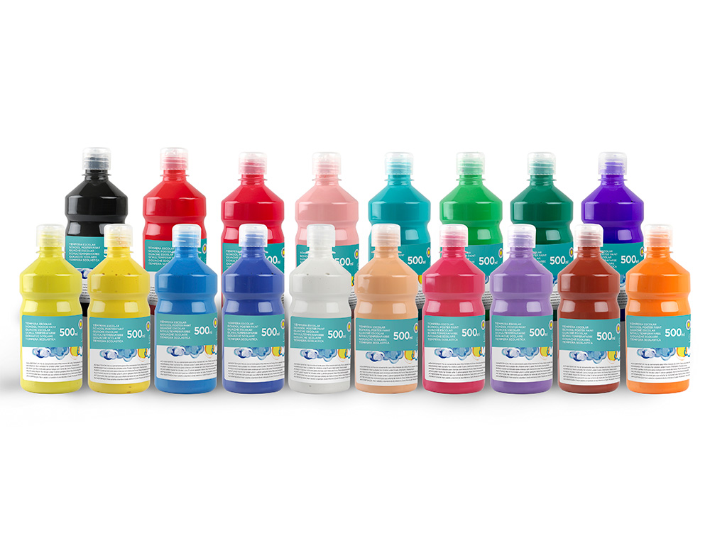 GUACHE ESCOLAR LIDERPAPEL 500 ML TURQUESA