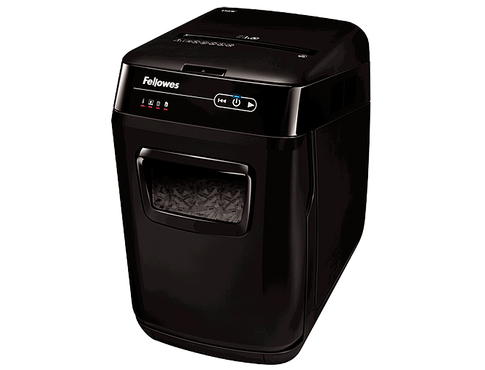 DESTRUIDORA DE DOCUMENTOS FELLOWES AUTOMAX 150C CAPACIDADE DE CORTE 150 FOLHAS DESTROI AGRAFES CARTOES DE CREDITO E CLIP