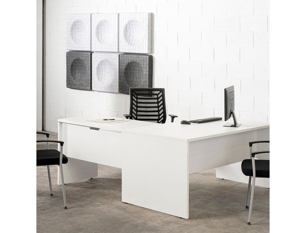 MESA DE ESCRITORIO ROCADA SERIE WORK 120X60 CM ACABAMENTO AW04 BRANCO/BRANCO