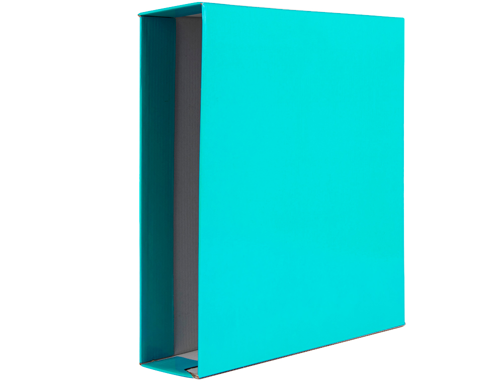 CAIXA PARA PASTA DE ARQUIVO DE ALAVANCA LIDERPAPEL DOCUMENTA DIN A4 LOMBADA 75 MM VERDE CLARO