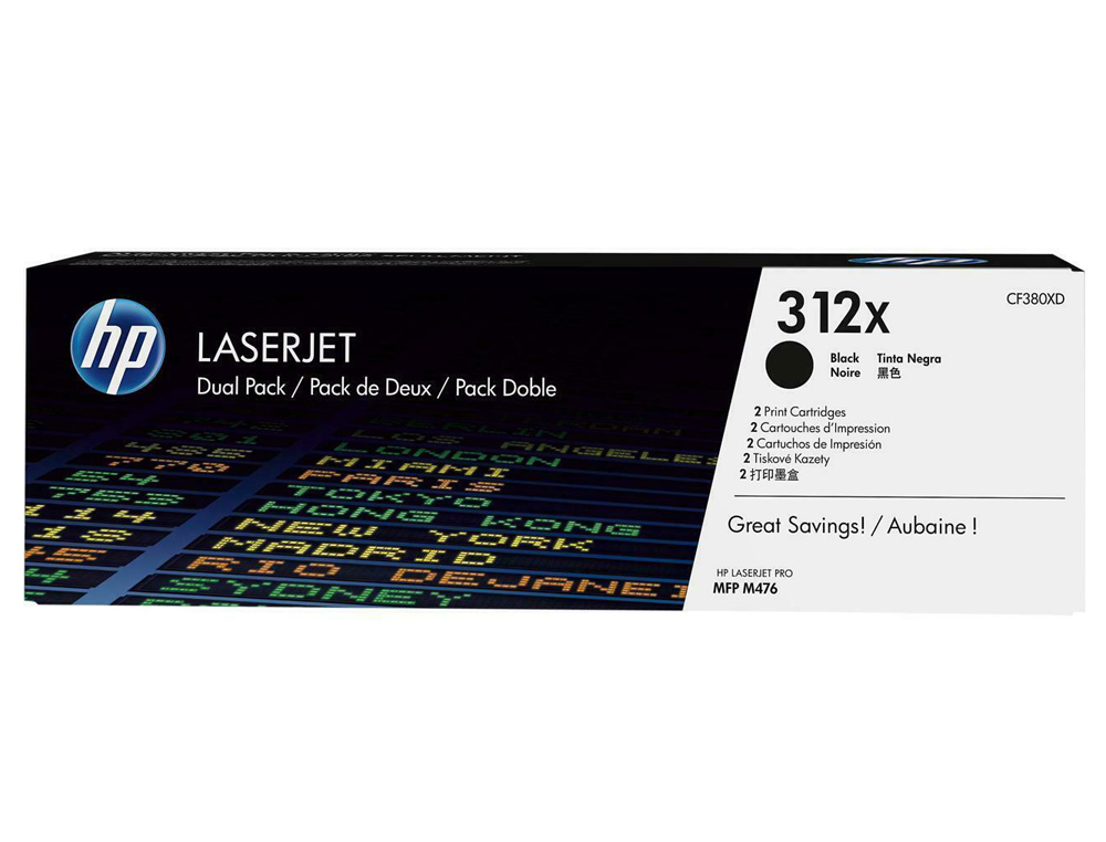 TONER HP 312X LASERJET PRO 400 MFP M476 PRETO 4.400 PAG