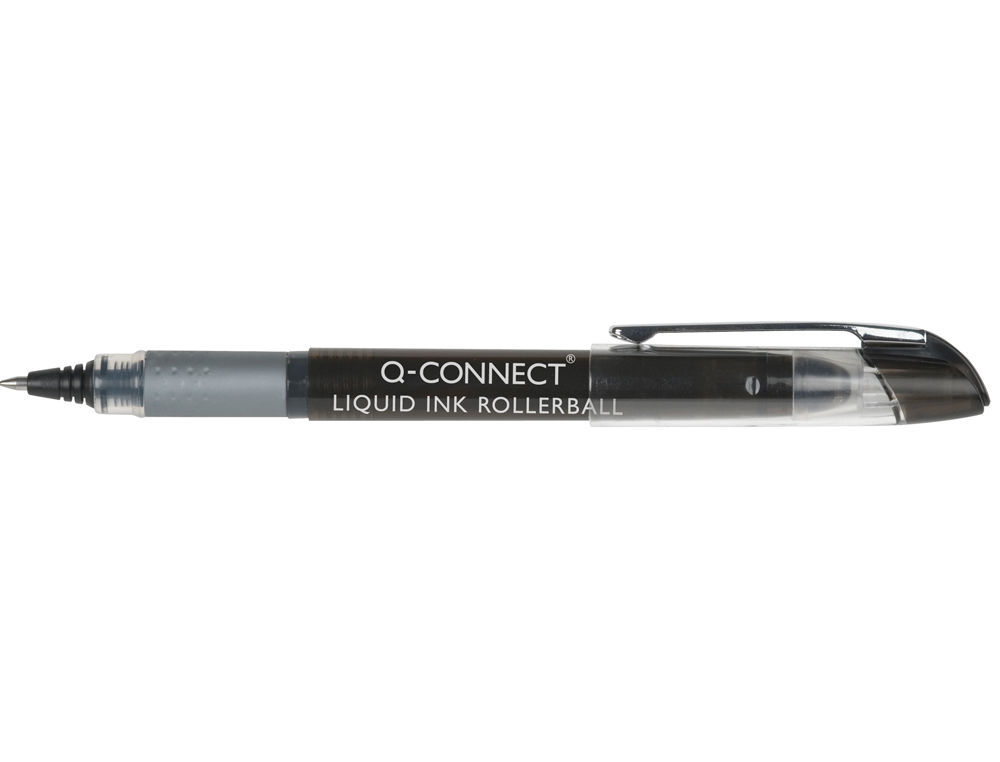 MARCADOR Q-CONNECT ROLLER BALL PRETO 0,7 MM