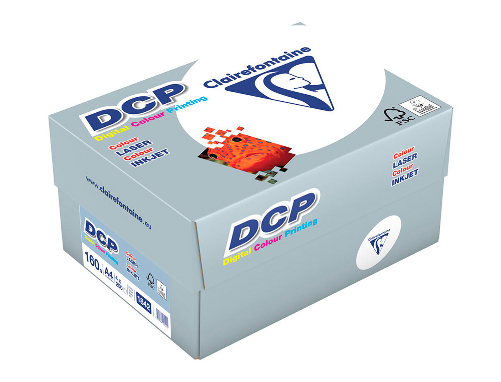 PAPEL FOTOCOPIA CLAIREFONTAINE DIN A4 160 GR EMBALAGEM DE 250 FOLHAS