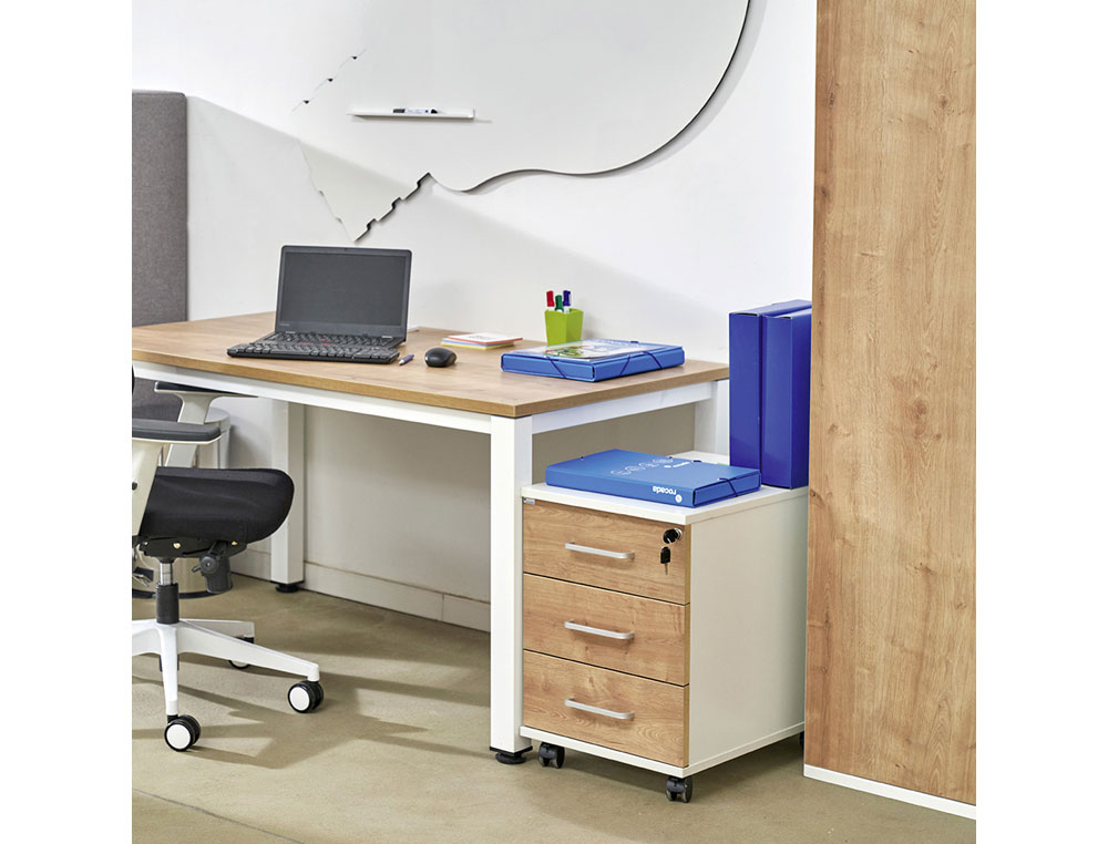 MESA DE ESCRITORIO ROCADA EXECUTIVE 2002AD01 ALUMINIO /FAIA 160X80 CM