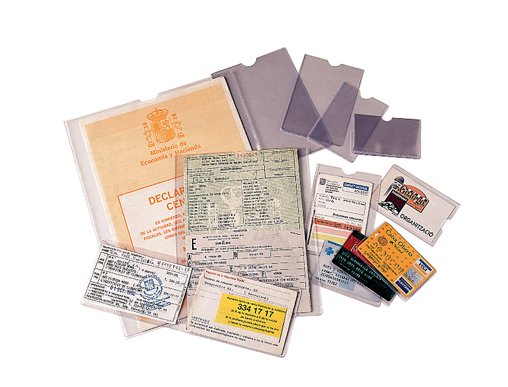 BOLSA CATALOGO ESSELTE PLASTICO 140 MICRONS MEDIDAS 83X122 MM