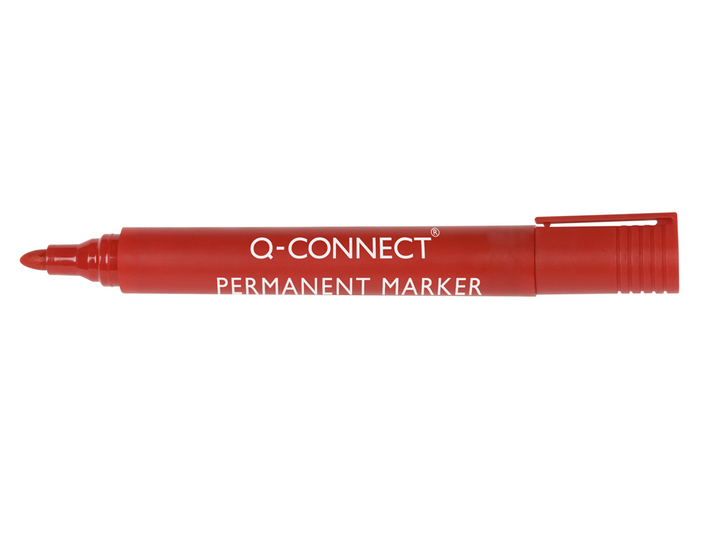 MARCADOR Q-CONNECT PERMANENTE VERMELHO PONTA REDONDA 3.0 MM