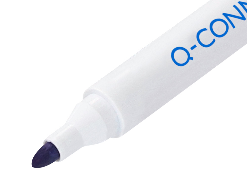 MARCADOR Q-CONNECT QUADRO BRANCO 10 CORES SORTIDAS PONTA REDONDA 3.0 MM