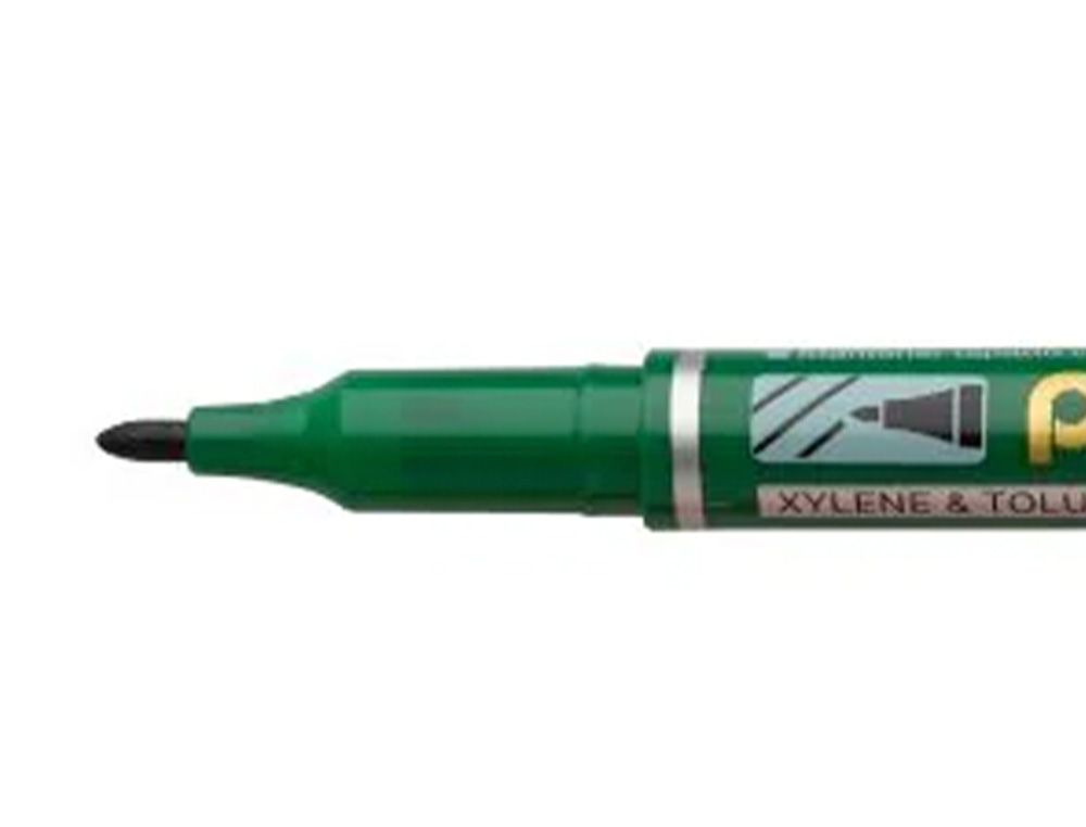 MARCADOR PENTEL PARA ACETATO RETROPROJECAO PERMANENTE NM470 PONTA GROSSA DE 2,4 MM COR VERDE