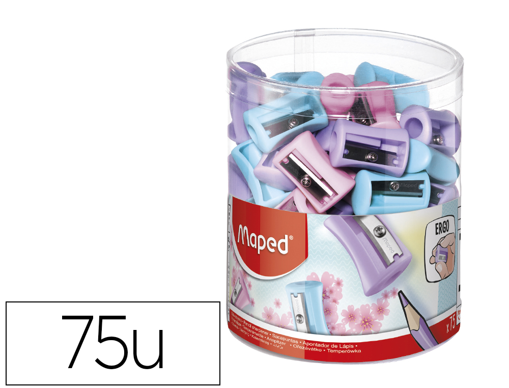 APARA LAPIS PLASTICO MAPED VIVO 1 USO CORES PASTEL