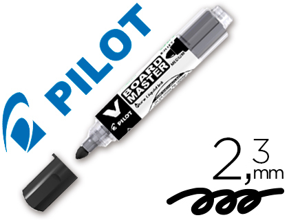 MARCADOR PILOT BOARD MASTER PARA QUADRO BRANCO PRETO TINTA LIQUIDA TRAO 2,3MM