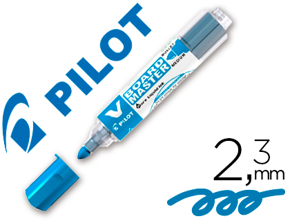 MARCADOR PILOT BOARD MASTER PARA QUADRO BRANCO AZUL TINTA LIQUIDA TRAO 2,3MM
