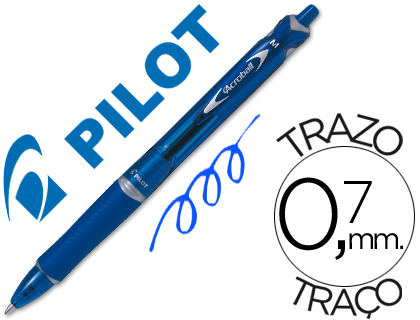 ESFEROGRAFICA PILOT ACROBALL AZUL TINTA OLEO PONTA DE ESFERA DE 1,0MM RETRATIL
