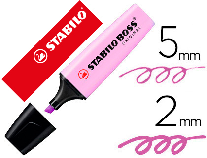 MARCADOR FLUORESCENTE STABILO BOSS 70 PASTEL BRISA VIOLETA