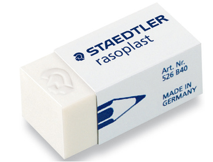 BORRACHA STAEDTLER BRANCA 526 B40 PLASTICO