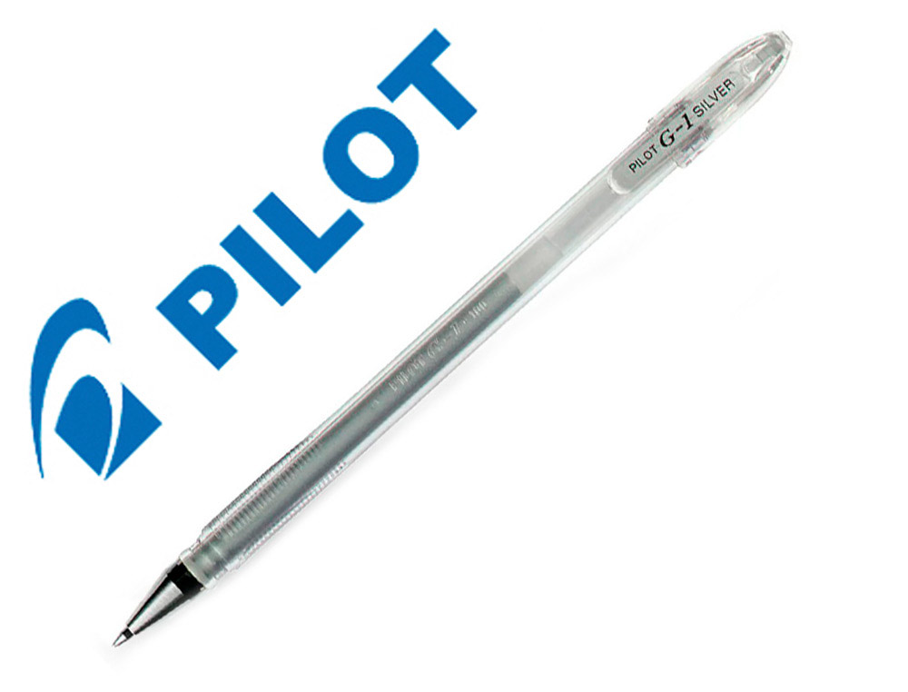 BOLIGRAFO PILOT G1 TINTA GEL PLATA
