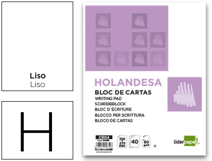 BLOCO CARTAS 40 FLS 210X275MM LISO