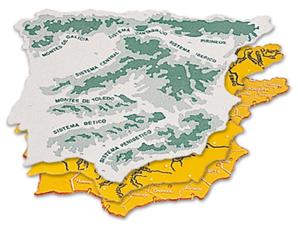 PLANTILLA PLASTICO MAPA ESPAA -BOLSA DE 3