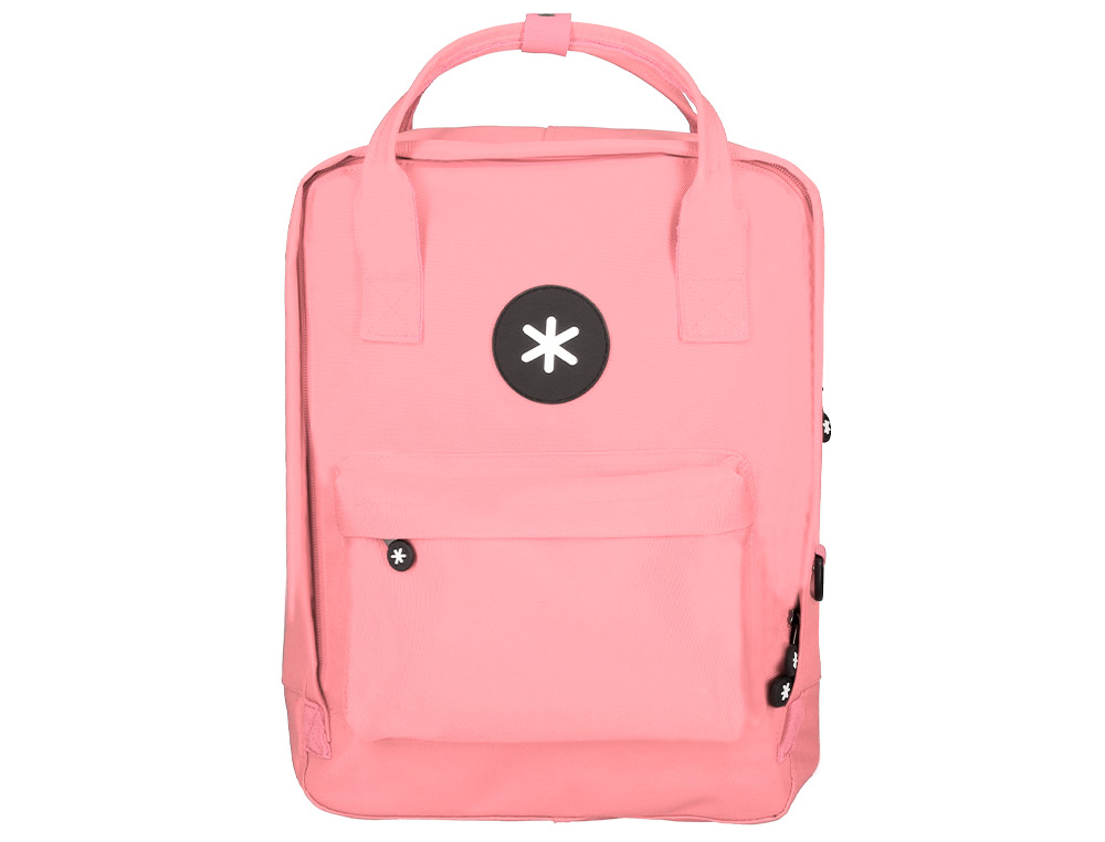 MOCHILA ESCOLAR ANTARTIK COM BOLSO EXTERIOR CORAL 270X120X380 CM