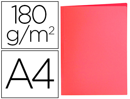 CLASSIFICADOR LIDERPAPEL DIN A4 VERMELHO PASTEL 180GR