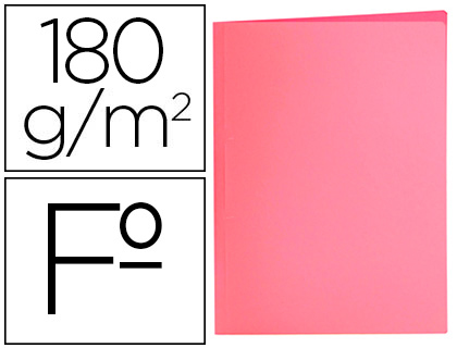 CLASSIFICADORES LIDERPAPEL FOLIO ROSA PASTEL 180G/M2