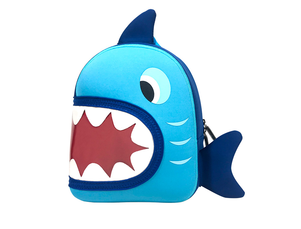 MOCHILA ESCOLAR LIDERPAPEL INFANTIL TUBARAO 250X230X80MM