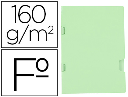 CLASSIFICADOR LIDERPAPEL FOLIO VERDE 3 PESTANAS PLASTIFICADA 160 GR