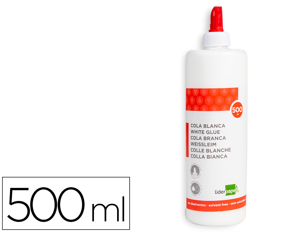 COLA BRANCA LAVAVEL LIDERPAPEL 500 ML