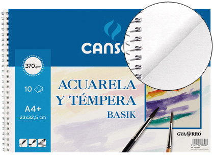 BLOCO DE DESENHO AGUARELA ESPIRAL 325X460MM 10 FOLHAS
