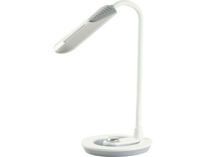 CANDEEIRO DE ESCRITORIO Q- CONNECT KF-18753 ABS 28 LEDS 10 W INTERRUPTOR SENSOR 3 NIVEIS COR BRANCO