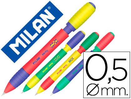 LAPISEIRA MILAN SWAY MIX 0,5 MM COM BORRACHA CORES SORTIDAS