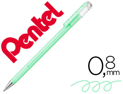 ROLLER PENTEL K108 VERDE PASTEL 0,8 MM